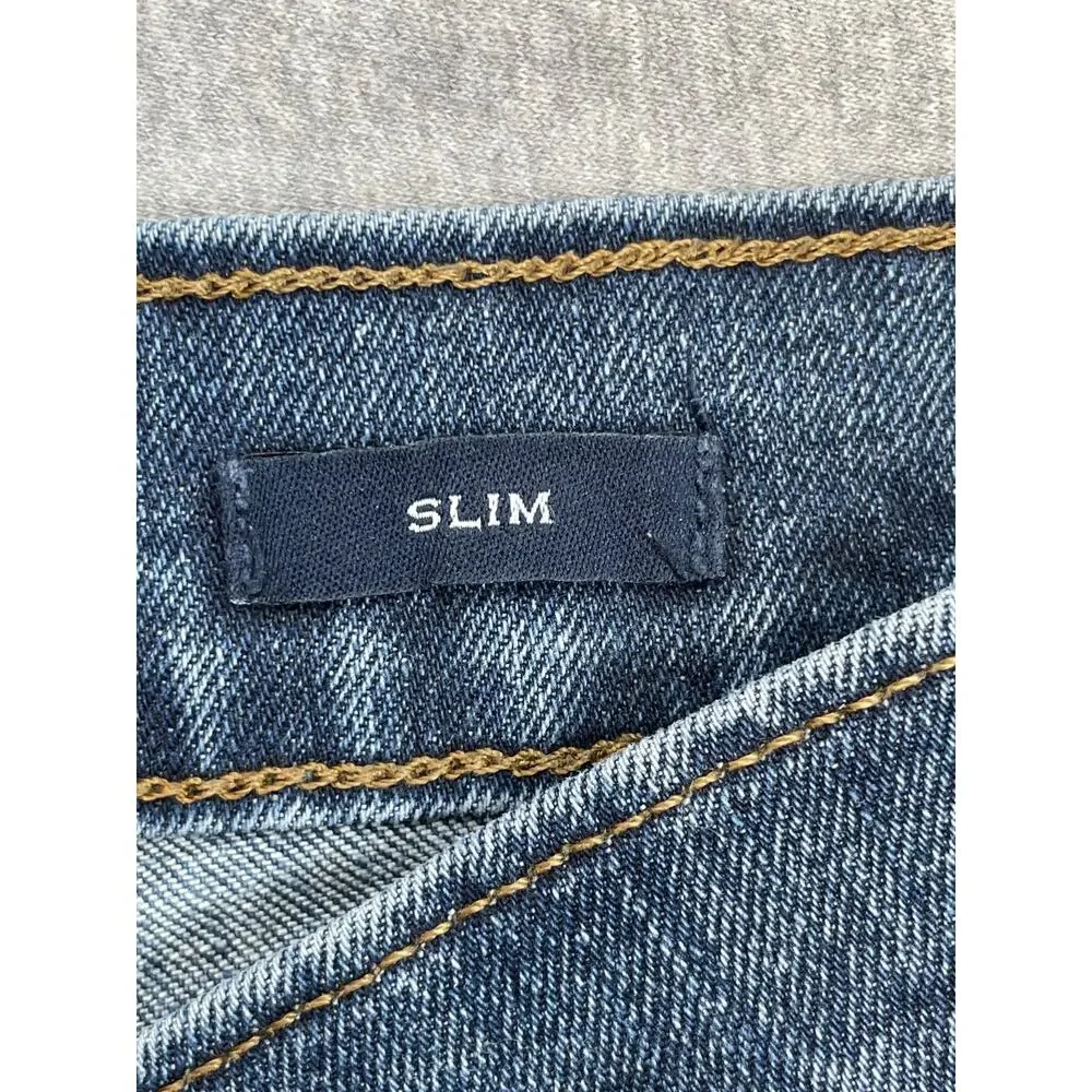 J‎ Crew Jeans Mens 34 x 30 Blue Denim Cotton Blend Stretch Slim Fit